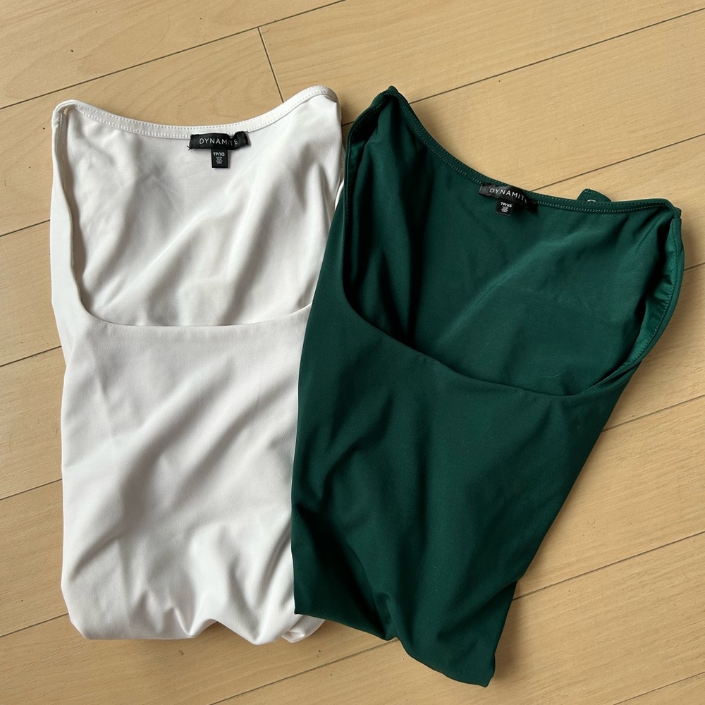 Dynamite Maren Long Sleeve Scoop Neck Bodysuit - Picture 4 of 4